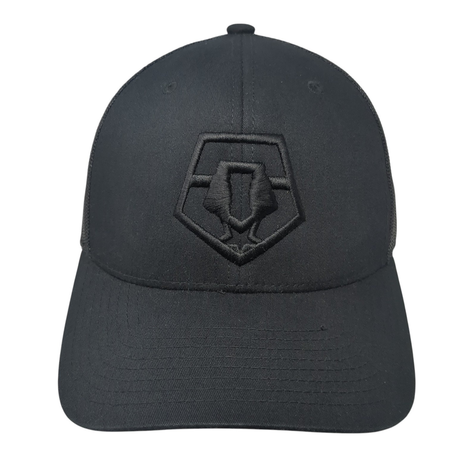 The Classics Yupoong Snapback Trucker Hat Black One Size Embroidered